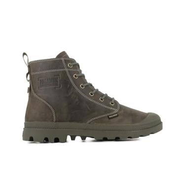 Imagem de Palladium Bota de tornozelo clássica unissex para adultos, Verde crepúsculo, 6 Women/4.5 Men