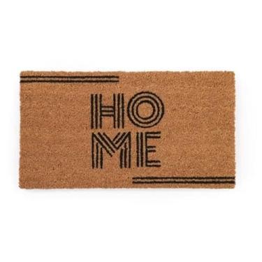 Imagem de Capacho Home Disco 60x33cm – Tapete de Porta em Fibra de Coco Natural | Antiderrapante, Decorativo e Durável