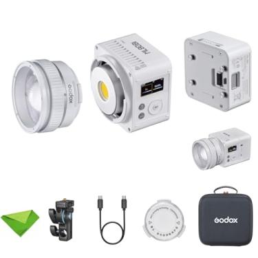 Imagem de Godox ML80Bi Luz de Vídeo LED Bicolor, 29600 Lux a 1 m, Luz Contínua LED 5600K, 11 Efeitos, Controle DMX/CRMX por APP e Fio, CRI≈96 TLCI ≈96, Luz Externa com Suporte Godox