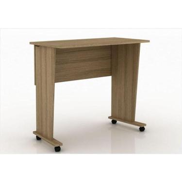 Imagem de Mesa Para Com Rodízios Me4117 Amendoa - Tecno Mobili