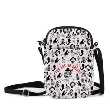 Imagem de MNIGIU Bolsa tiracolo inspirada em filmes de terror Scary Killer Gift You Are So Dreamy Horror Personagem Bolsa de Ombro Presente para Fãs de Terror, You Are So Dreamy
