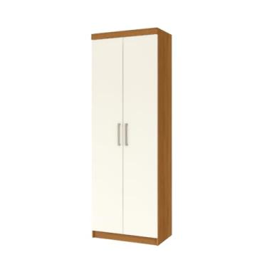 Imagem de Sapateira Grande Com Espelho 2 Portas 1 Gaveta Armario Organizador Para 15 Pares De Sapato(Canela - Off White)