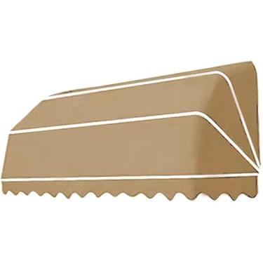 Imagem de Toldo Retrátil Curvado Francês Dobrável Para Pátio, Dossel De Varanda, Toldo Dobrável De Poliéster, Toldo Retrátil Para Pátio Diy, Varanda, Alpendre, Brown, 90 * 60 * 60cm