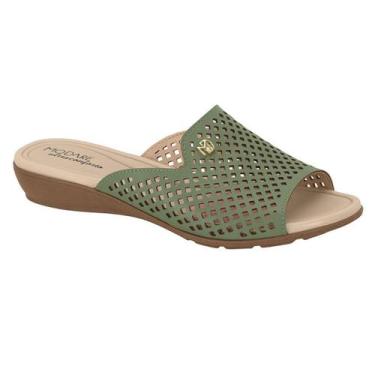 Imagem de Chinelo Modare Ultraconforto Feminino Salto Baixo 7127258, Verde, 37