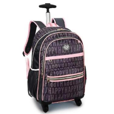Imagem de Mochila escolar 4 rodas KIKA reforçada