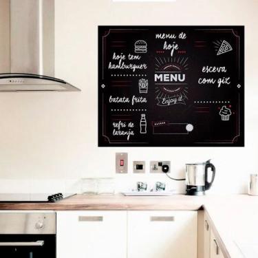 Imagem de Adesivo Lousa Menu Completo 0,58 x 0,50m - TACOLADO PAPEL DE PAREDE, 0