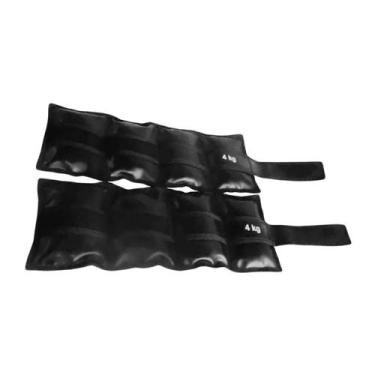 Imagem de Par de Caneleiras Tornozeleira Academia Ginástica 4,0kg - ANILHAS FITN