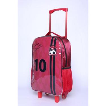 Imagem de Kit Mochila Escolar Infantil Football Mochila Estojo Lancheira Futebol
