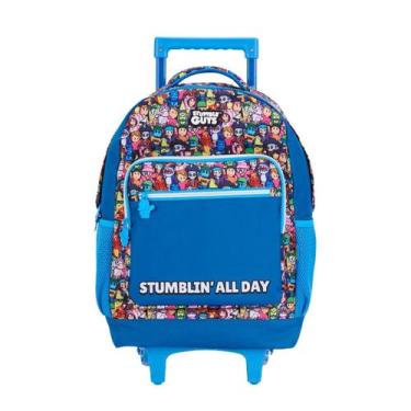 Imagem de Mochila De Rodas Stumble Guys Escolar Juvenil Meninos Game Cor:Azul - 