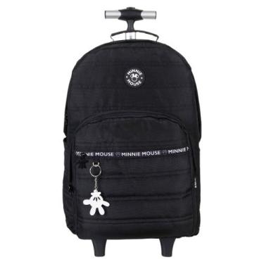 Imagem de Mochila de Rodinhas Juvenil - Minnie Matelasse Preta XERYUS IMPORTACAO
