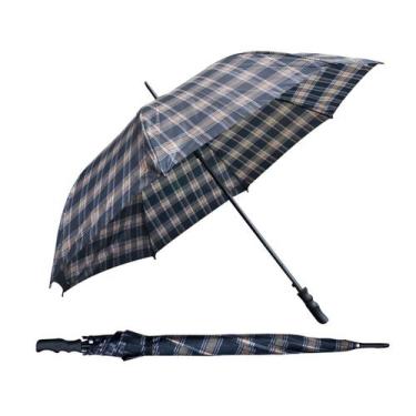 Imagem de Guarda chuva automatico portaria xadrez poliester 8 varetas - QUERO PR