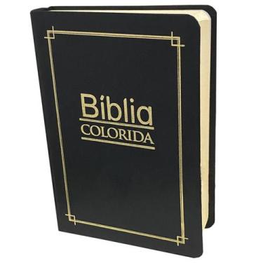 Imagem de Bíblia Sagrada Colorida Jovem  Sbu - Preta - 12X17cm