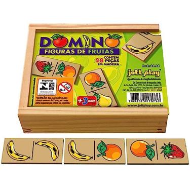 Imagem de Dominó De Frutas 28 Peças - Jottplay