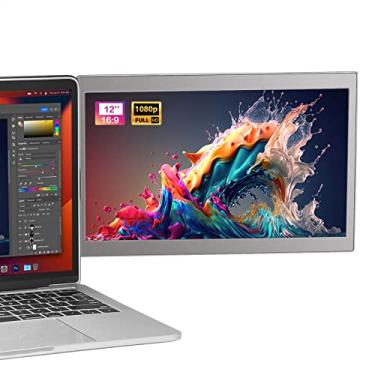 Imagem de JoyReal Monitor portátil para laptop, Mac, USB, extensor de tela duplo para laptop de 30,5 cm FHD 1080P, tela de viagem de segundo para Mackbook Pro de 14,2 polegadas