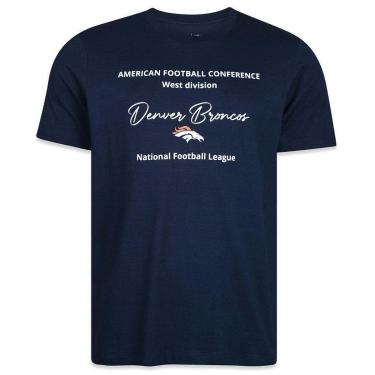 Imagem de Camiseta New Era Denver Broncos NFL Minimal Azul Marinho-Masculino