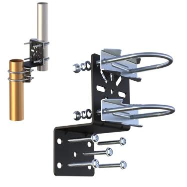 Imagem de Aimeboost Suporte de antena antivibração resistente ao clima e resistente a intempéries [sem o mastro] para kits de montagem de poste de antena doméstica externa + 5 parafusos de aço inoxidável