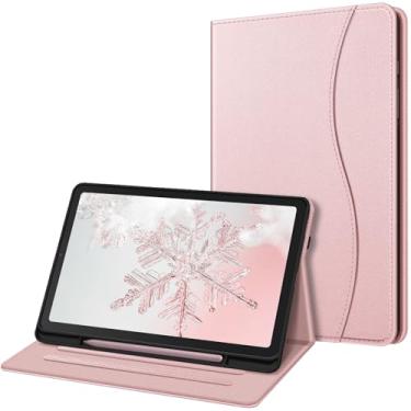 Imagem de Fintie Capa para Samsung Galaxy Tab S6 Lite 10,4 polegadas 2022/2020 modelo (SM-P610/P613/P615/P619) com suporte de caneta S, capa traseira de TPU macio com visualização em vários ângulos com bolso au
