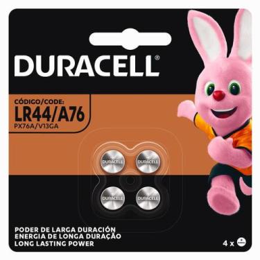 Imagem de Pilha alcalina 1,5v lr44/a76 / px76a cartela com 4 unidades - Duracell