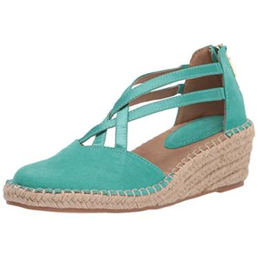 Imagem de Kenneth Cole REACTION Sandália anabela feminina com bico fechado, Turquesa, 9.5