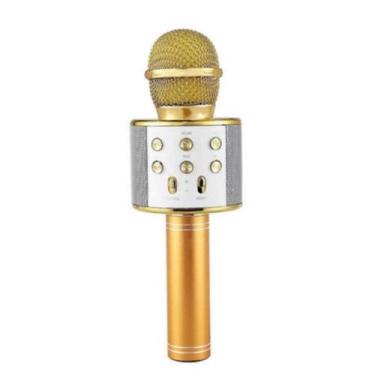 Imagem de Microfone Sem Fio Bluetooth Alto Falante Karaokê Tomate 1036