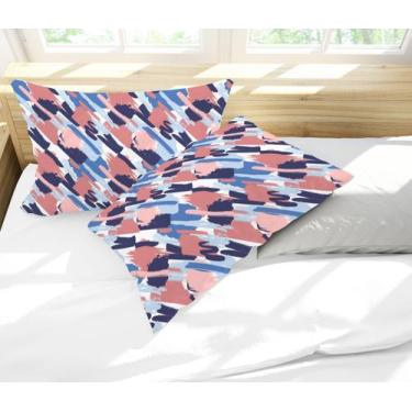 Imagem de Par de Fronhas Estampa Pinceladas Abstratas - Core Decore