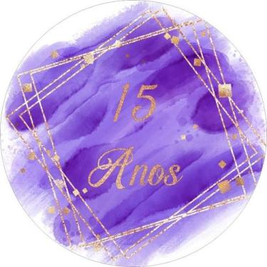 Imagem de Painel Redondo C/ Elástico 1,50m 15 Anos - Fadrix