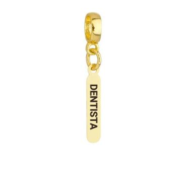 Imagem de Berloques Odontologia Dentista Odonto Banhado a Ouro 18k - WORK SEMIJO