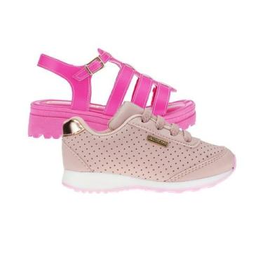 Imagem de Tenis de Menina e Sandalia Papete - KIT 2 PARES Tam 28 ao 34 - sapatin