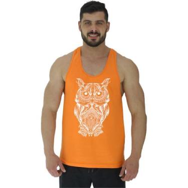 Imagem de Regata Menos Cavada Masculina MXD Conceito Coruja, Laranja, EGG