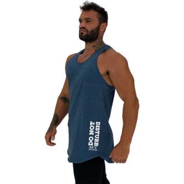 Imagem de Regata Longline Estampa Lateral Masculina MXD Conceito Do Not Disturb 