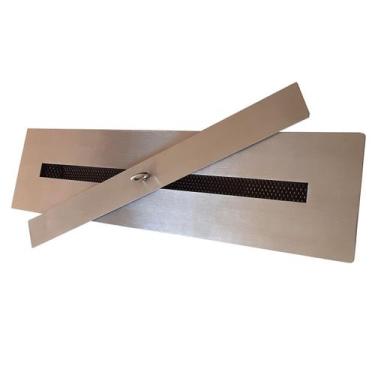 Imagem de Queimador Lareira Ecológica Inox 60 cm Alcool Etanol - Artesanal, Inox