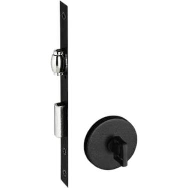 Imagem de Fechadura Pado Rolete Banheiro RR2 465-55RB Redonda Black