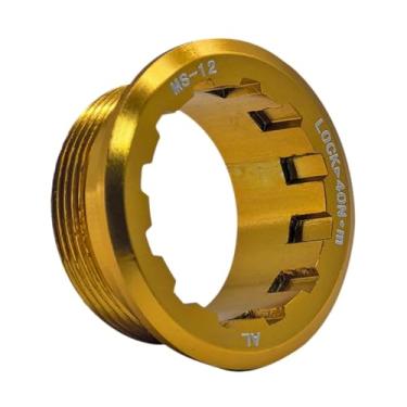 Imagem de Dynwave Capa para volante de bicicleta, acessório de travamento, peça de reparo, ferramenta de substituição, capa de cassete, anel de trava para m8100 m7100, Ouro