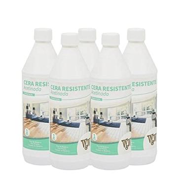 Imagem de Kit 5 Ceras Antiderrapante Acetinada Para Pisos Brilhante