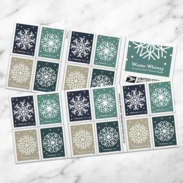 Imagem de Selos Postais EUA - Coleção Winter Whimsy