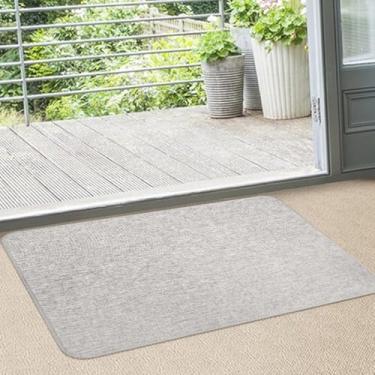 Imagem de 1 Tapete Lavanderia Antiderrapante Absorvente Ln 45x65 Vr (MARFIM bege claro areia)