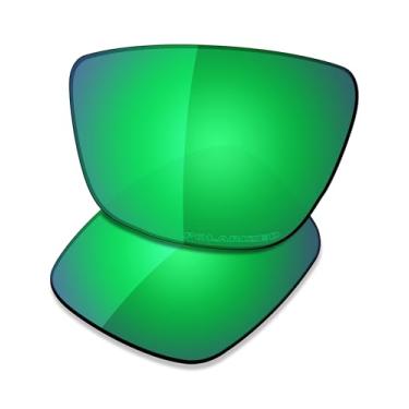 Imagem de SAUCER Lentes de reposição premium para óculos de sol Oakley Leffingwell OO9100 High Defense - Verde Jade polarizado