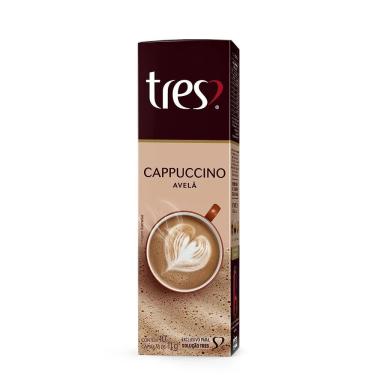 Imagem de Cápsula TRES 3 Corações Cappuccino Avelã 110g - 10 Unidades