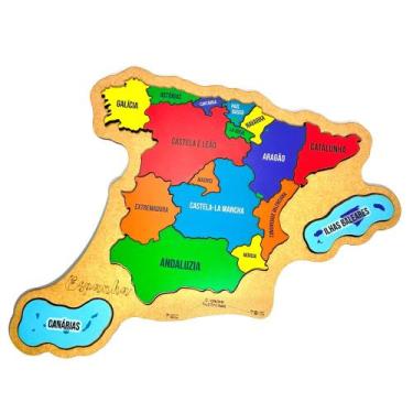 Imagem de Mapa da Espanha Quebra-Cabeça Educativo - Thoth