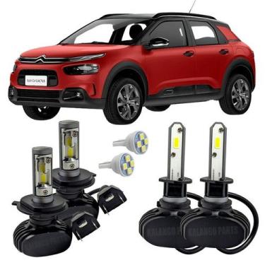 Imagem de Kit Ultra Led Farol Alto Baixo H4 Milha C4 Cactus 18 A 2021 - Autovex