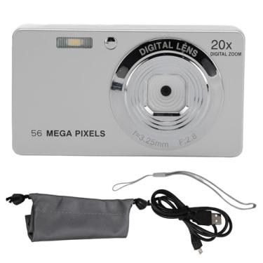 Imagem de 4K 56MP Câmera digital Ponto compacto de foco automático e filmagem de câmera com 20x Digital Zoom 2.7in LCD Color Screen para fotografia de viagem (64G)