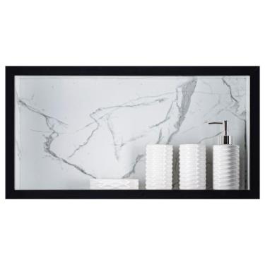 Imagem de Nicho Para Banheiro Em Porcelanato Polido Porta Shampoo - 60 x 30 x 11
