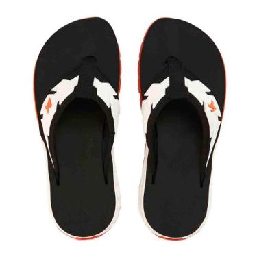 Imagem de Sandália Chinelo Kenner Rakka Ultra Force, Preto, Laranja, 41