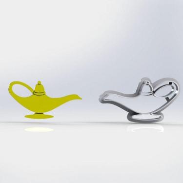 Imagem de Cortador Aladin (aladdin) Lâmpada Do Genio Tamanho 5cm