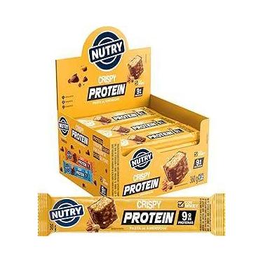 Imagem de Nutry Crispy Protein Bar Pasta De Amendoim 360g 12un De 30g - NUTRIMEN