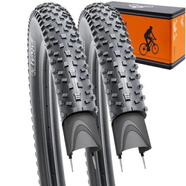 Imagem de YUNSCM Pneu de mountain bike premium leve de 29 x 2,25 ETRTO 57-622 60TPI Nylon antiperfuração e compatível com pneus de 29 x 2,20/2,25/2,3 polegadas - 2 peças (Y-1158)