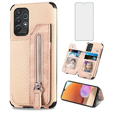 Imagem de Capa de telefone para Samsung Galaxy A32 5G 2021 6,5 polegadas capa carteira com protetor de tela e suporte para cartão acessórios de celular de couro Gaxaly M32 G5 Galaxies A 32 32A S32 SM-A326U