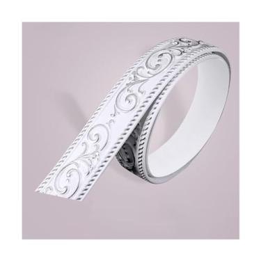 Imagem de TsoLay Adesivo autoadesivo de borda de parede autoadesivo de 300 cm para teto doméstico para banheiro, sala de estar, cozinha