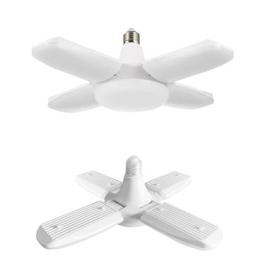 Imagem de YWD Luz de garagem com sensor de movimento, luz de radar de frequência fixa rosqueada E26/E27, LED para montagem no teto, luz ativada por movimento para garagem/loja/varanda - 60W 6000LM 6500K