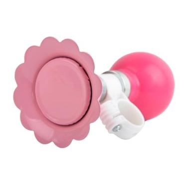 Imagem de Fenteer Buzina de bicicleta infantil, alto-falante universal para meninos e meninas, pequena, trompete, acessórios para bicicleta, buzina de bicicleta com som, Rosa